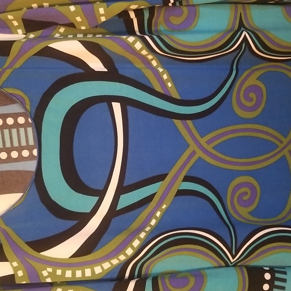 Multicolor Abstract Pattern Dress - Picture 4 of 9